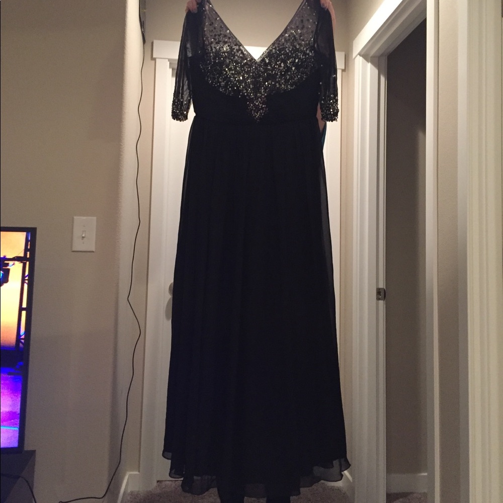 Black with jewels prom dress